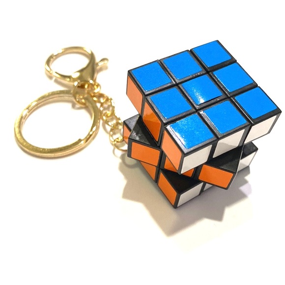 Rubiks Cube Keychain Toy Purse Charm - Picture 4 of 6